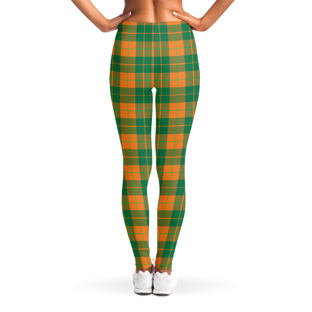 St. Patrick's Day Stewart Plaid Print Women's Leggings