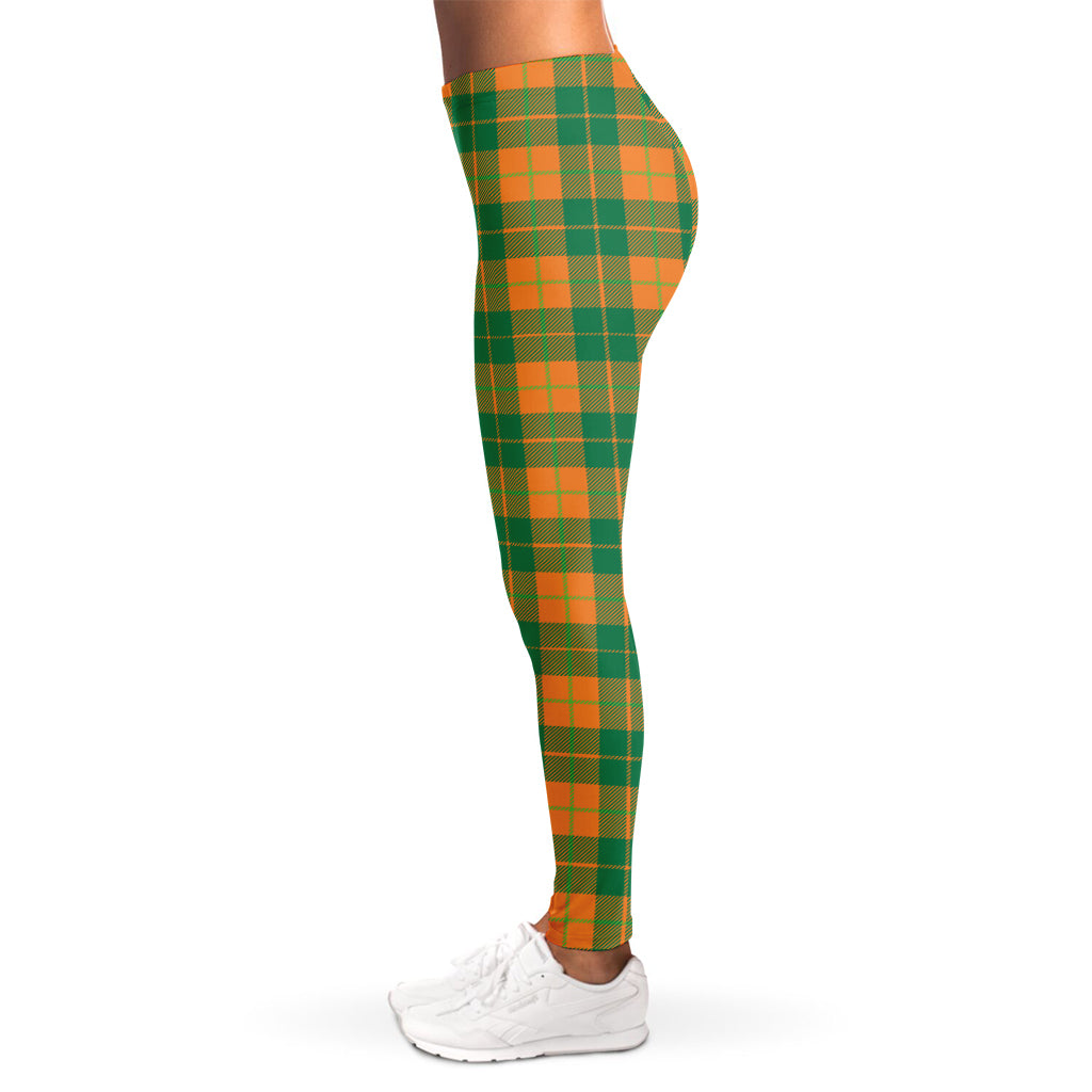 St. Patrick's Day Stewart Plaid Print Women's Leggings