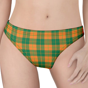 St. Patrick's Day Stewart Plaid Print Women's Thong