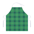 St. Patrick's Day Tartan Pattern Print Adjustable Apron