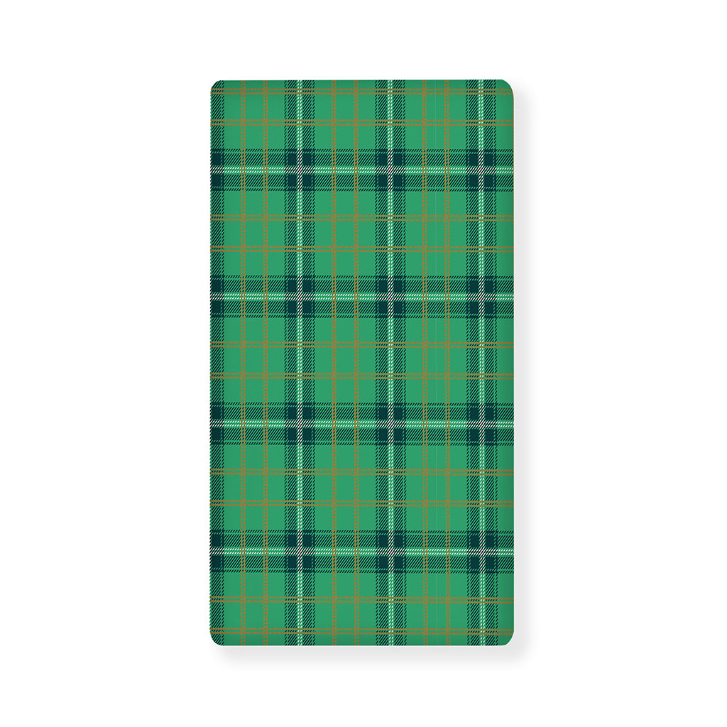St. Patrick's Day Tartan Pattern Print Baby Crib Sheet
