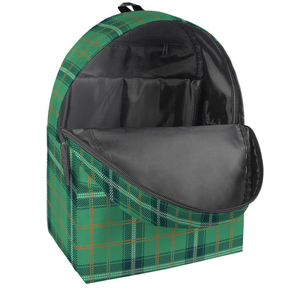 St. Patrick's Day Tartan Pattern Print Backpack