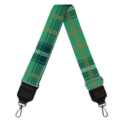 St. Patrick's Day Tartan Pattern Print Bag Strap