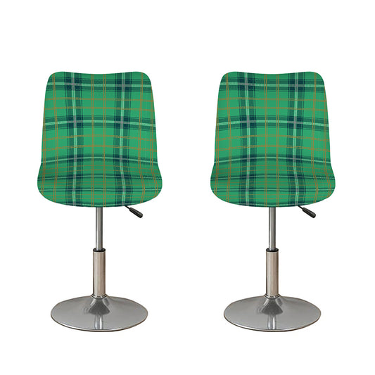 St. Patrick's Day Tartan Pattern Print Bar Stool Covers