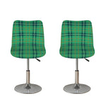 St. Patrick's Day Tartan Pattern Print Bar Stool Covers