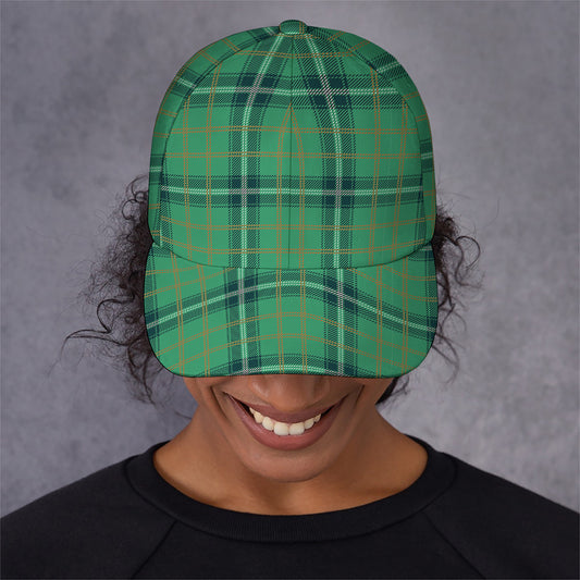 St. Patrick's Day Tartan Pattern Print Baseball Cap