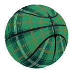 St. Patrick's Day Tartan Pattern Print Basketball