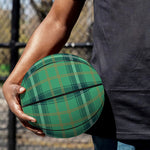 St. Patrick's Day Tartan Pattern Print Basketball