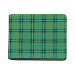 St. Patrick's Day Tartan Pattern Print Bifold Wallet