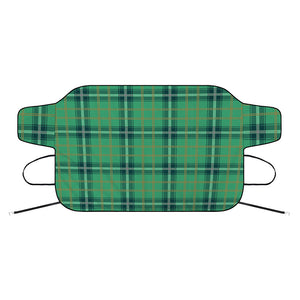 St. Patrick's Day Tartan Pattern Print Car Windshield Snow Cover