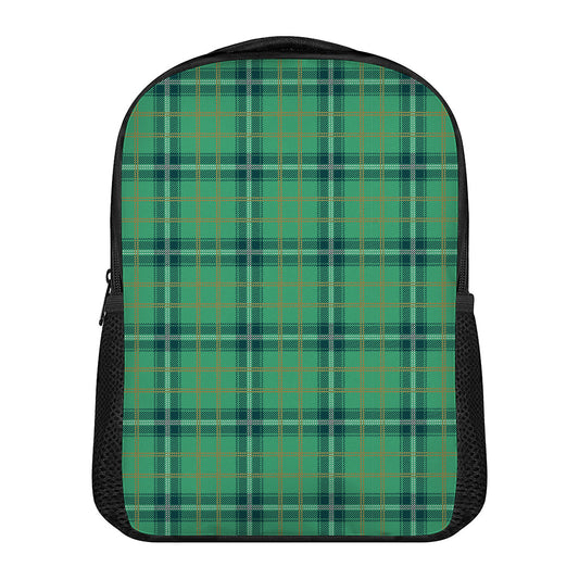 St. Patrick's Day Tartan Pattern Print Casual Backpack