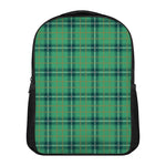 St. Patrick's Day Tartan Pattern Print Casual Backpack