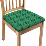 St. Patrick's Day Tartan Pattern Print Chair Cushion Cover