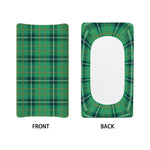 St. Patrick's Day Tartan Pattern Print Changing Pad Cover