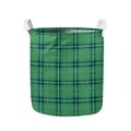 St. Patrick's Day Tartan Pattern Print Collapsible Laundry Basket