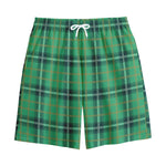St. Patrick's Day Tartan Pattern Print Cotton Shorts