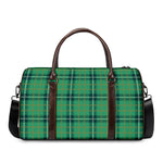 St. Patrick's Day Tartan Pattern Print Duffle Bag