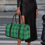 St. Patrick's Day Tartan Pattern Print Duffle Bag