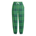 St. Patrick's Day Tartan Pattern Print Fleece Lined Knit Pants