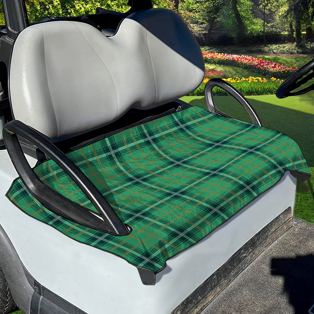 St. Patrick's Day Tartan Pattern Print Golf Cart Seat Cover