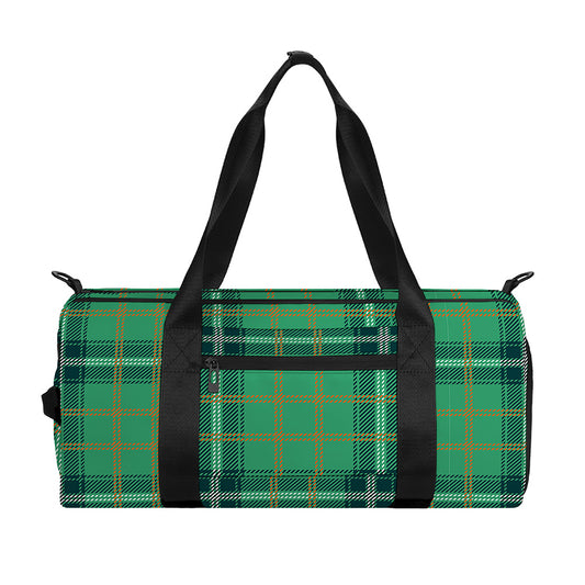 St. Patrick's Day Tartan Pattern Print Gym Bag