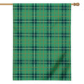 St. Patrick's Day Tartan Pattern Print House Flag