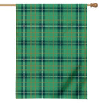 St. Patrick's Day Tartan Pattern Print House Flag