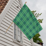 St. Patrick's Day Tartan Pattern Print House Flag