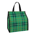 St. Patrick's Day Tartan Pattern Print Insulated Lunch Tote