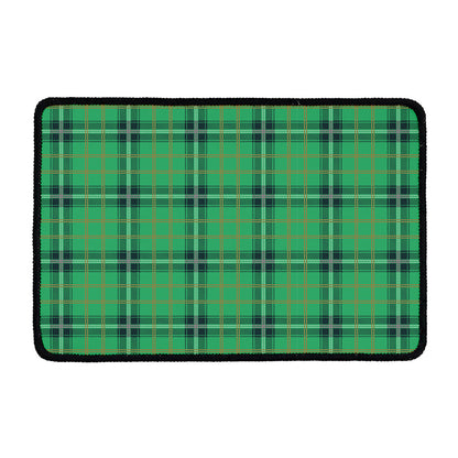 St. Patrick's Day Tartan Pattern Print Kitchen Mat