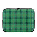 St. Patrick's Day Tartan Pattern Print Laptop Sleeve