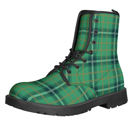 St. Patrick's Day Tartan Pattern Print Backpack