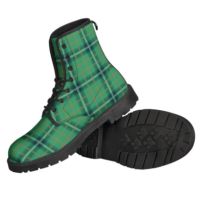 St. Patrick's Day Tartan Pattern Print Backpack