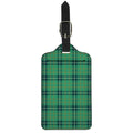 St. Patrick's Day Tartan Pattern Print Luggage Tag