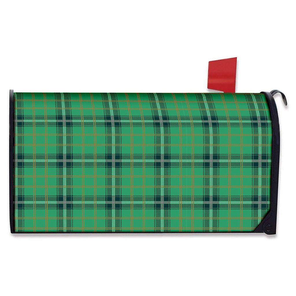 St. Patrick's Day Tartan Pattern Print Mailbox Cover