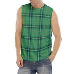 St. Patrick's Day Tartan Pattern Print Men's Fitness Tank Top