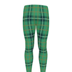 St. Patrick's Day Tartan Pattern Print Men's leggings