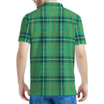 St. Patrick's Day Tartan Pattern Print Men's Polo Shirt