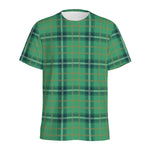 St. Patrick's Day Tartan Pattern Print Men's Sports T-Shirt