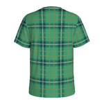St. Patrick's Day Tartan Pattern Print Men's Sports T-Shirt