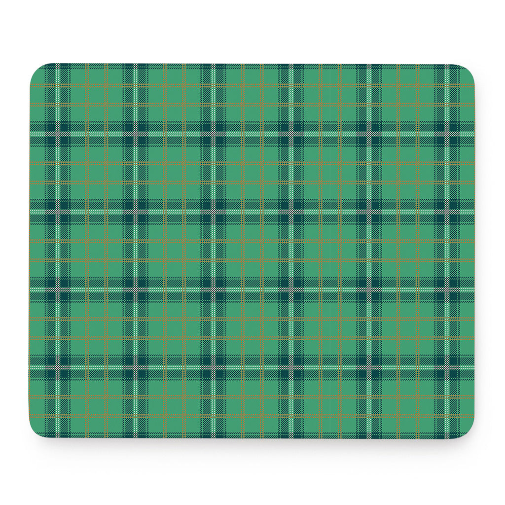 St. Patrick's Day Tartan Pattern Print Mouse Pad