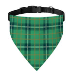 St. Patrick's Day Tartan Pattern Print Over The Collar Dog Bandana
