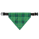 St. Patrick's Day Tartan Pattern Print Over The Collar Dog Bandana