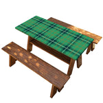 St. Patrick's Day Tartan Pattern Print Picnic Table Cover