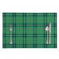 St. Patrick's Day Tartan Pattern Print Placemat