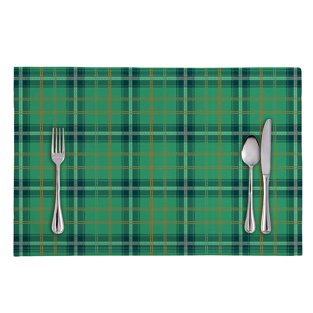 St. Patrick's Day Tartan Pattern Print Placemat