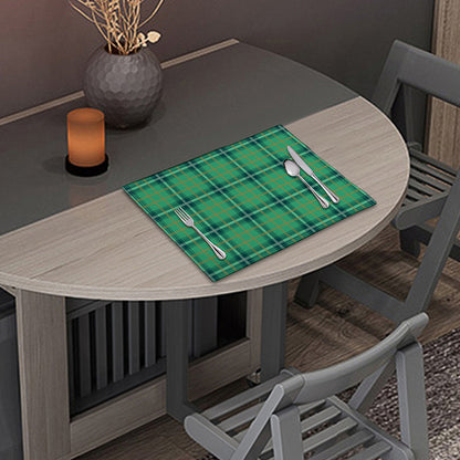 St. Patrick's Day Tartan Pattern Print Placemat