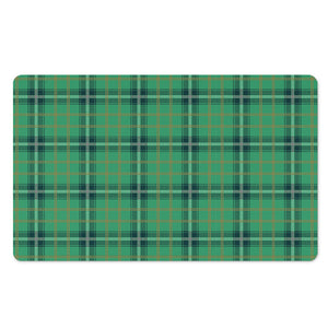 St. Patrick's Day Tartan Pattern Print Polyester Doormat