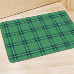 St. Patrick's Day Tartan Pattern Print Polyester Doormat