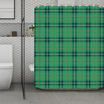 St. Patrick's Day Tartan Pattern Print Polyester Shower Curtain